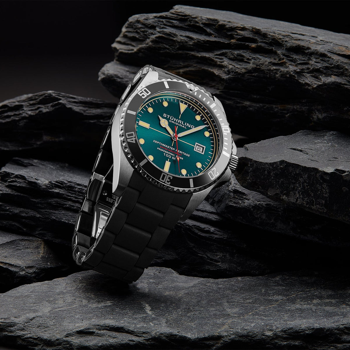 Stührling Datemaster Heritage 4087 Aquadiver 44mm
