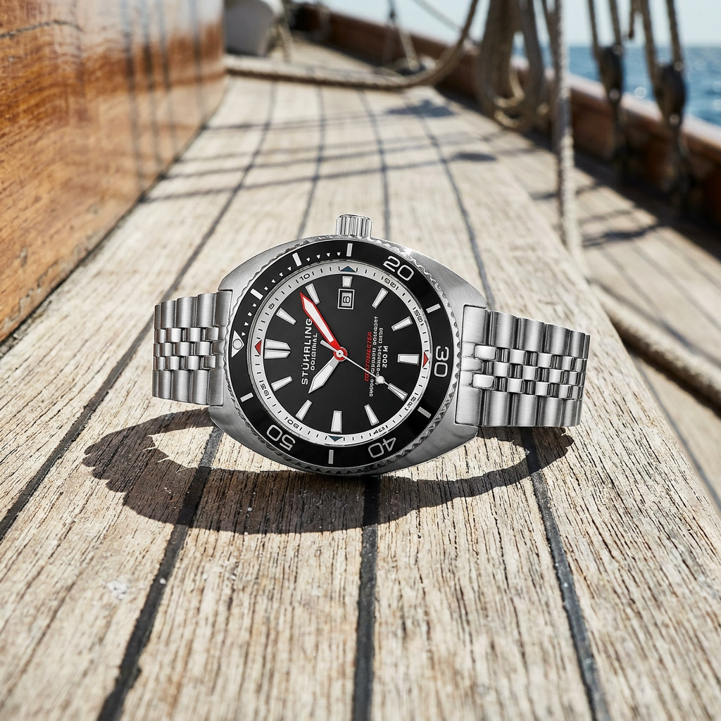 Stührling The Swiss Automatic Depthmaster 1008 45mm Diver