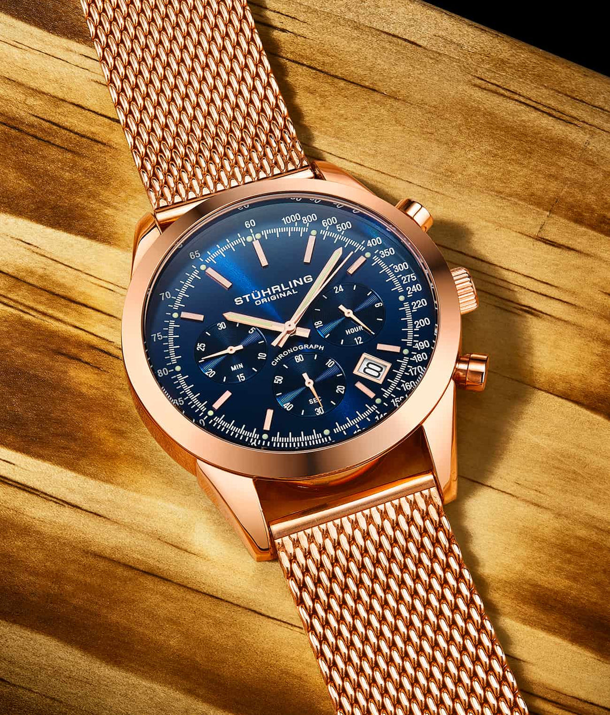 Preston 3975 Quartz 44mm Chronograph
