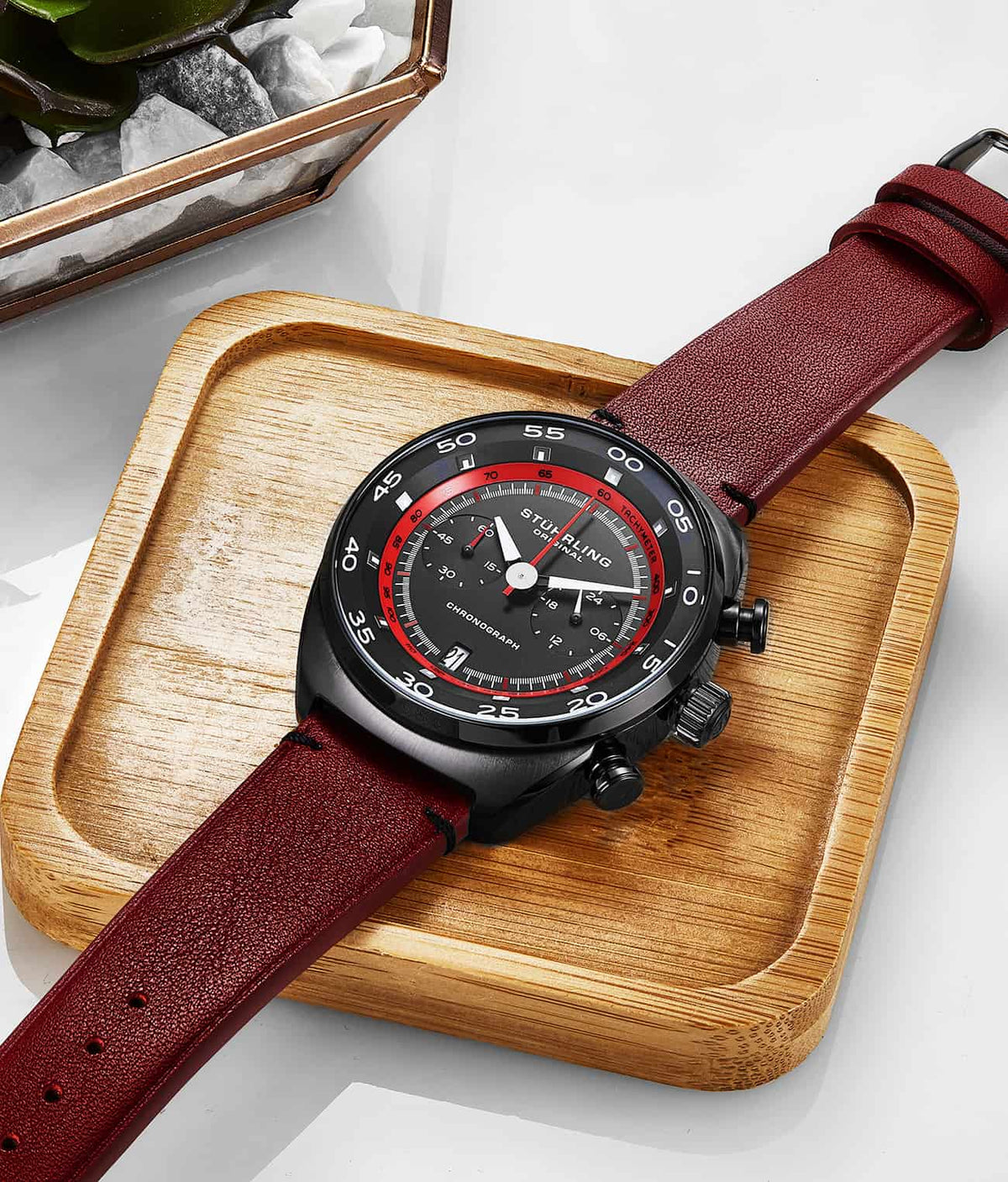 Black Dial / Black Case / Red Band
