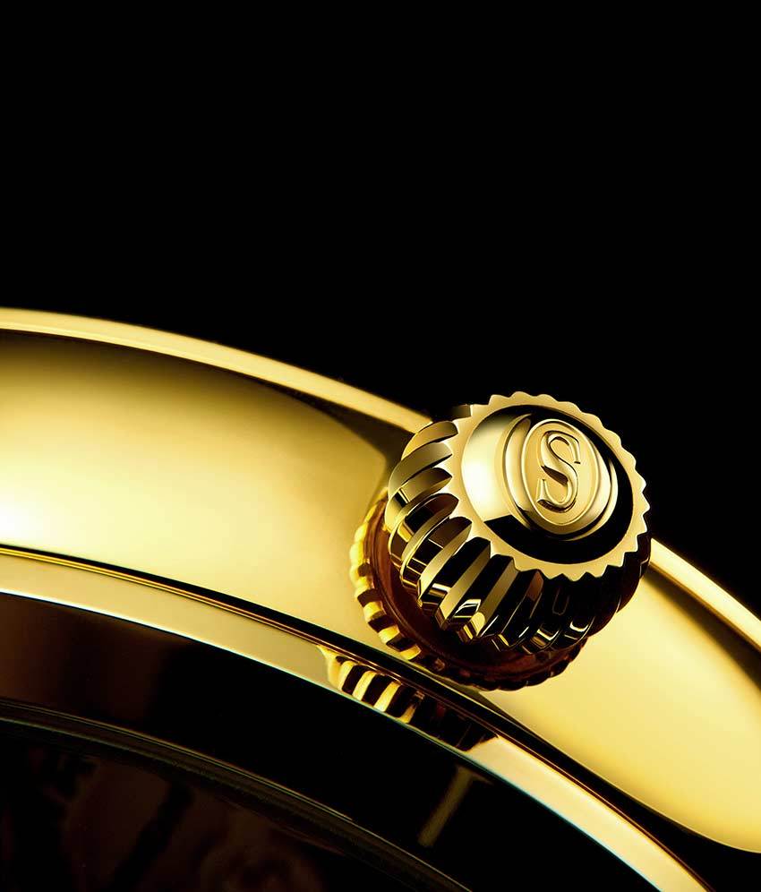 Gold Dial / Gold Case / Black Band