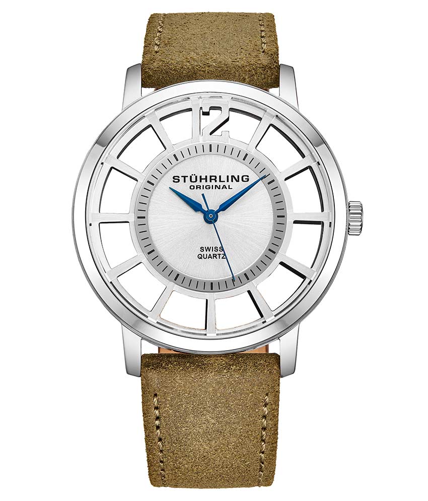 Silver Dial / Silver Case / Green Band
