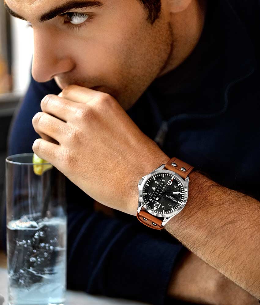 Aeronaut 44mm Aviator, Cabaletta Quartz 42mm, and Stührling Signature Pen