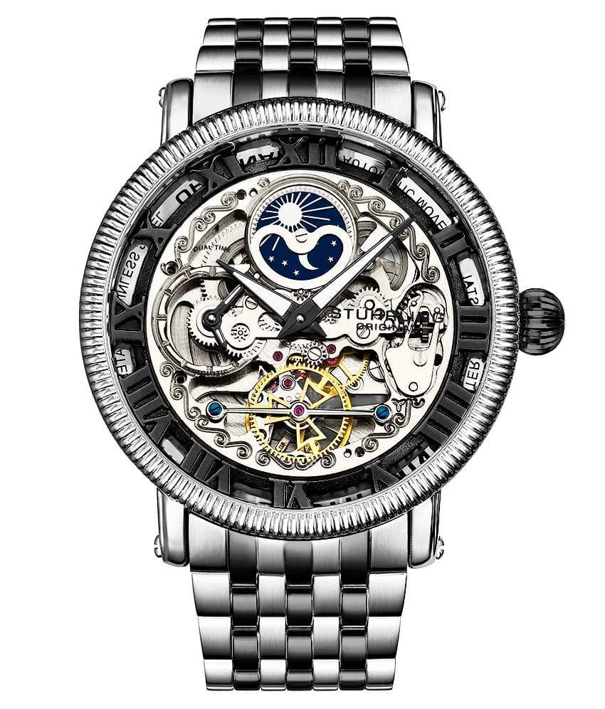 Black Dial / Silver Case / Black Band