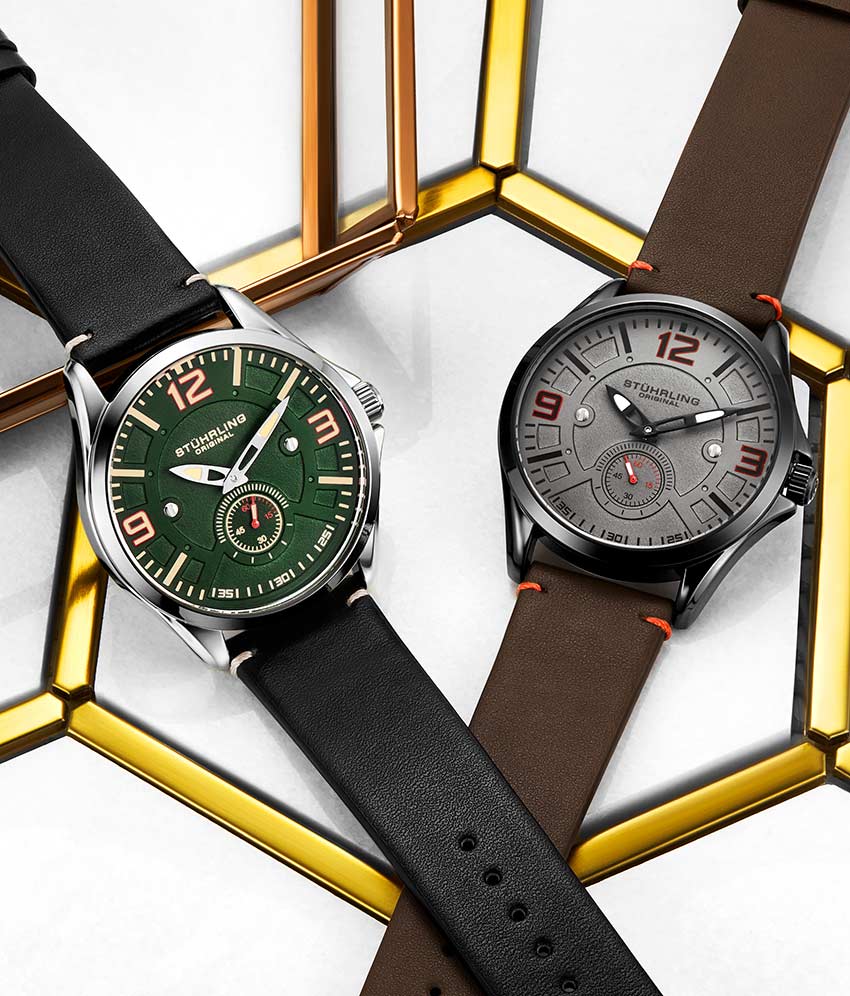 Green Dial / Silver Case / Black Band