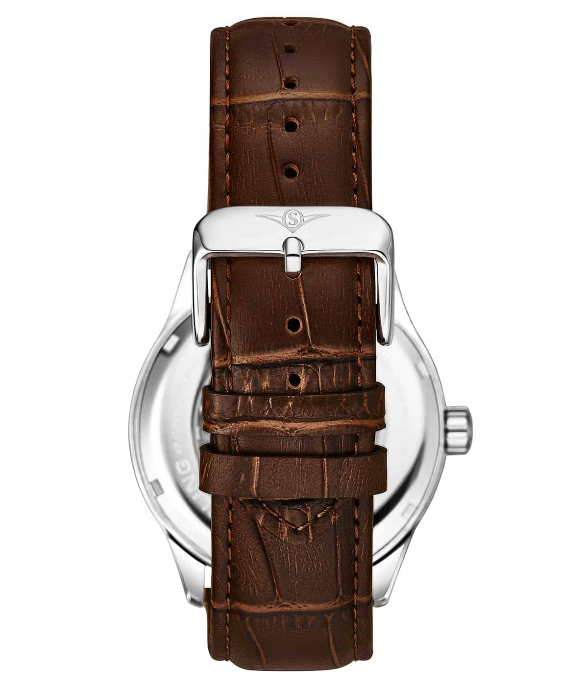 Grey Dial / Silver Case / Brown Band