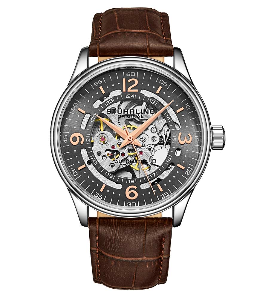 Grey Dial / Silver Case / Brown Band