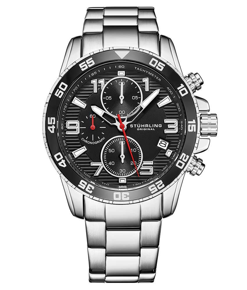 Black Dial / Silver Case / Silver Band