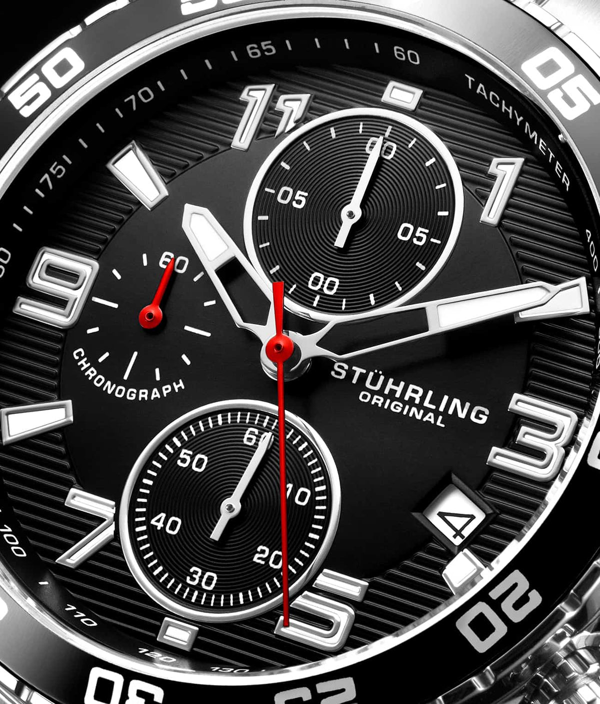 Black Dial / Silver Case / Silver Band