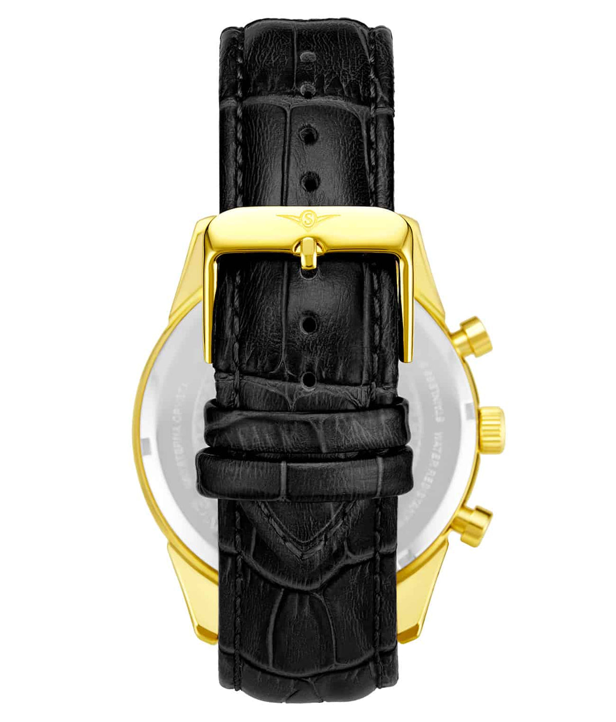Silver Dial / Gold Case / Black Band