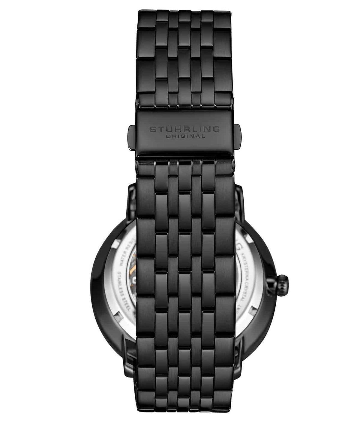 Red Dial / Black Case / Black Stainless Steel Bracelet Black Deployant Buckle