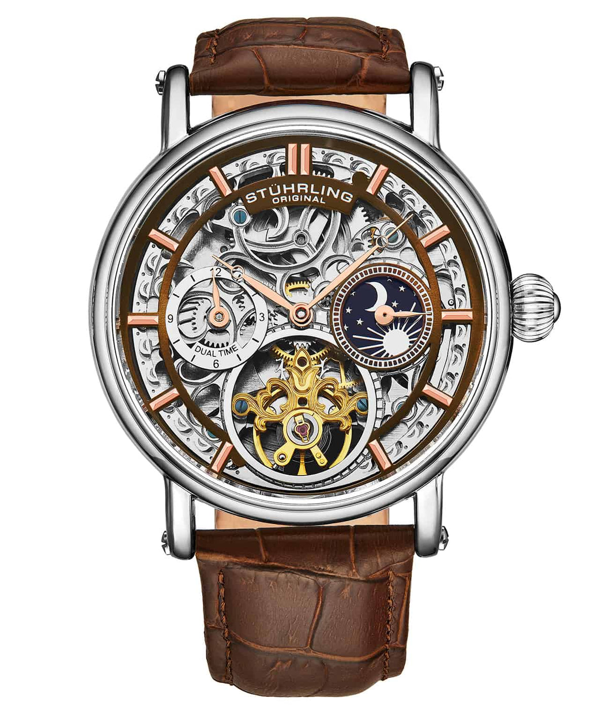 Brown Dial / Silver Case / Brown Band