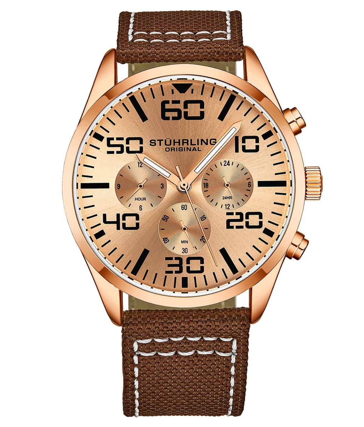 Rose Dial / Rose Case / Brown Band