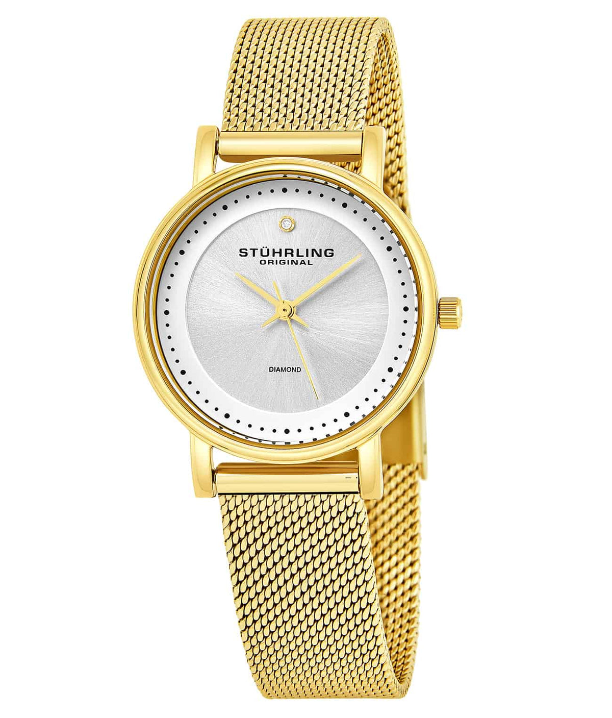 Silver Dial / Gold Case / Gold Band